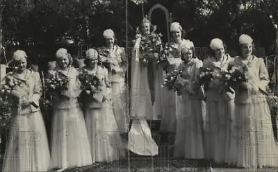 1940 Press Photo Queen Victoria Of Rosaria & Her Court At Coronation Ceremonies • $18.88