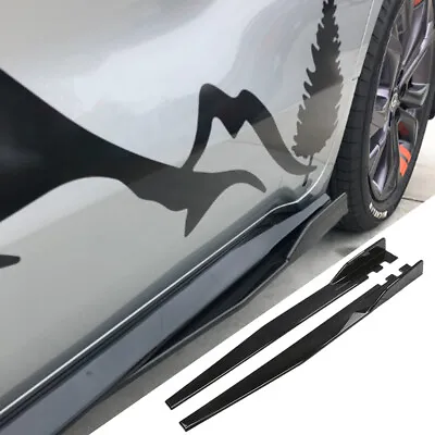 For Mazda Mx-5 Miata 46  Side Skirt Extension Rocker Panel Splitter Black • $50