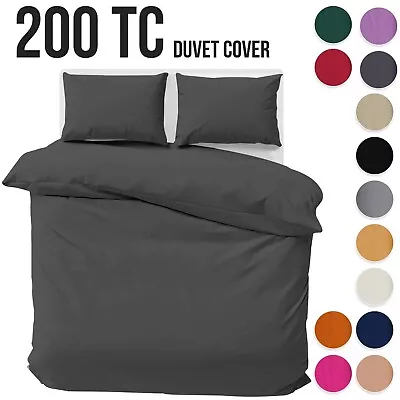 Luxury Reversible Duvet Cover Single Double King Size Quilt Covers Bedding Sets • £8.99