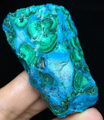 73g  Natural Genuine Chrysocolla Shattuckite Malachite Green Crystal Stone L40 • $2.50