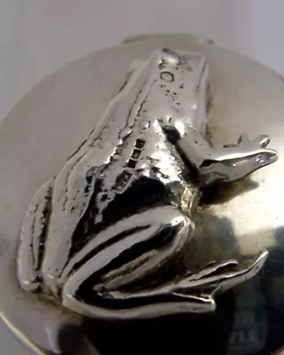 Novelty Solid Sterling Silver Frog Toad Box 1993 Animal • $77.20