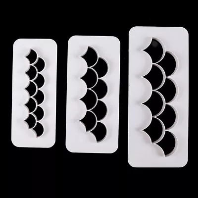 £5.16 • Buy 3pcs Fish Scale Shape Fondant Cookie Cutter Fondant Mold Cake Decorating Tool KJ