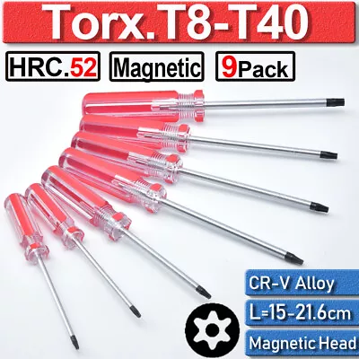 Extra Long Torx Star Magnetic Screwdriver Set T10 T15 T20 T25 T27 T30 6PCS US • $9.02
