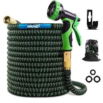 USA 50-100FT 4X Stronger Deluxe Heavy Duty Expandable Flexible Garden Water Hose • $31.99