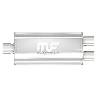 MagnaFlow 5 X8  Oval Straight Muffler SS 3  Inlet / 2.5 Outlet 14  Body 12198 • $154.20