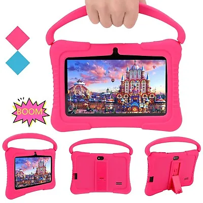 2024 NEW Kids Tablet 7 Inch Android 12 32GB Storage Bundle WIFI Free Case • £59.97