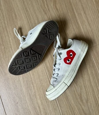 £35 • Buy Converse Comme Des Garcons Play Trainers Size UK5 EU37.5 RRP£140