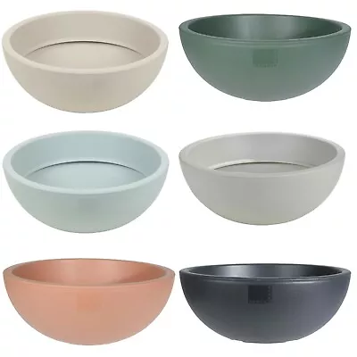 40cm Large Round Wide Flower Bowl Garden Planter Plant Pot Plastic Seed Trough • £11.99