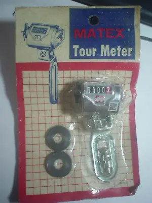 Vintage NOS Matex Tour Meter Cyclometer Mileage Counter For 27  Wheels New • $9.99