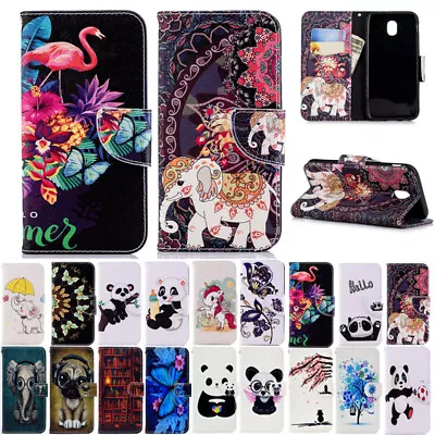  Painted Flip Leather Wallet Card Case Cover For Samsung Galaxy J3 J5 J7Pro 2017 • $15.69