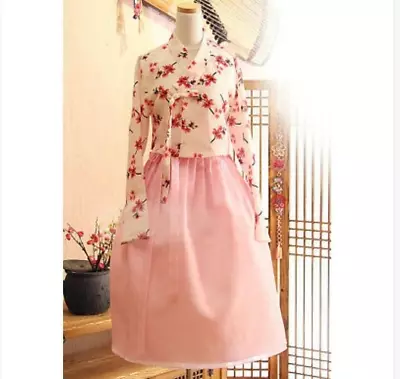 Women Hanbok Korean Traditional Improved Modern Hanbok 2PCS Set Top And Skirt • $149.18