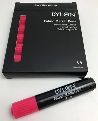 £500 • Buy Pallet Of 1500 Dylon Fabric Marker Pen In Deep Pink (Pack Of 6) Wholesale Joblot