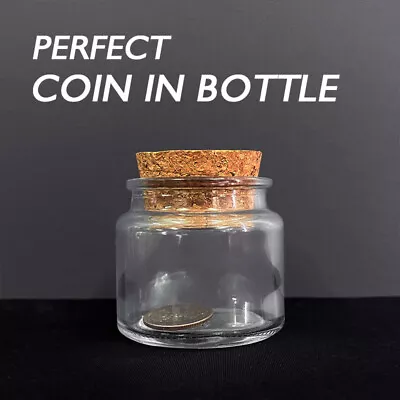 Perfect Coin In Bottle Close Up Magic Tricks Illusion Magic Props Street Gimmick • $19.99