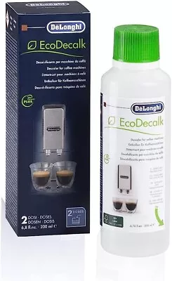 $32.40 • Buy DeLonghi EcoDecalk Natural Descaler For Coffee Machines 500ML DLSC200 GENUINE