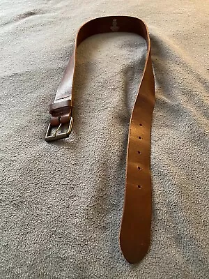 H&M Men's Brown Leather Belt Size US 33-34  0338016 1 / 214764 • $9.97