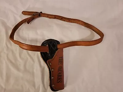 Leather Belt And Holster The Ozarks Childs Costume Toy Cowboy 27  Belt • $15