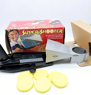 Mattel Super Shooter Launcher 1976 Vintage 6 Discs New In Box NIB  • $39.95