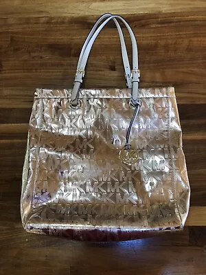 Michael Kors Large Handbag Rose Gold Metallic Shimmer  • $83