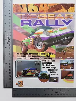 Top Gear Rally Advertisement Original Print Ad / Poster Game Gift Art • $25