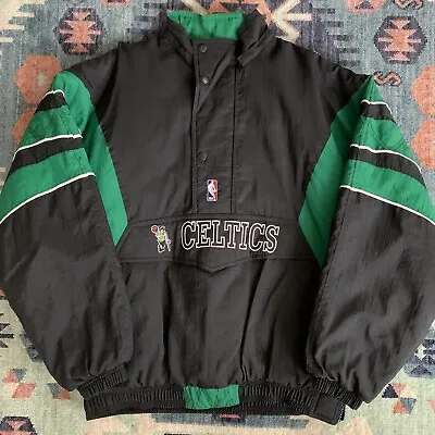 $149.99 • Buy Vintage Boston Celtics Starter Black Pullover Jacket Coat NBA Size XL Rare
