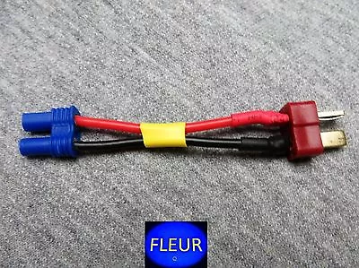 EC2 Female Female (Male Housing) To  Deans Male RC Adapter 18 AWG  FLEUR  • $9.85