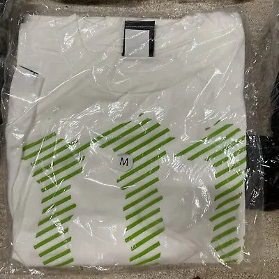 Monster Energy Logo T Shirt Mens Medium M White  Cotton Preshrunk Short Sleeve • $25