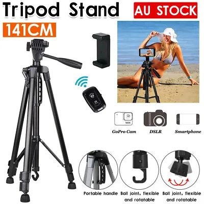 $33.60 • Buy Professional Camera Tripod Stand Mount For DSLR GoPro IPhone Samsung Travel