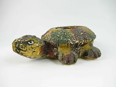 Vintage LIFELIKE Porcelain Snapping Turtle 7.5” Mad Looking Candle GOOD USED SHA • $15.56