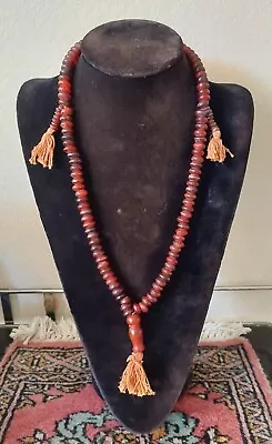 Tibetan Oxhorn Prayer Beads Meditation Mala Necklace 22  • $28