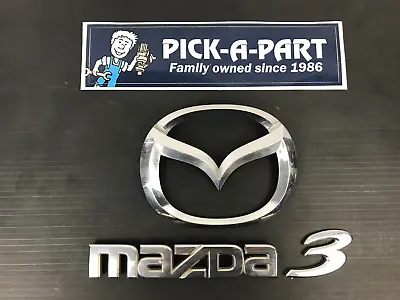 Mazda 3 Bk Sedan Boot Lid Badge Set 2004-2006 Emblem • $29.50