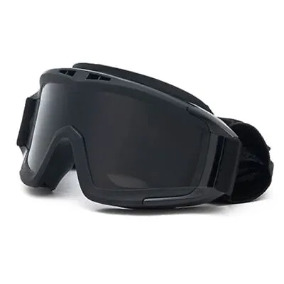 3 Lens Motorcycle Glasses Windproof Motocross Goggles  Mountaineering • £13.30