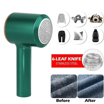 Lint Remover For Clothes USB Electric Rechargeable Hair Ball Trimmer Fuzz Clothe • £10.75