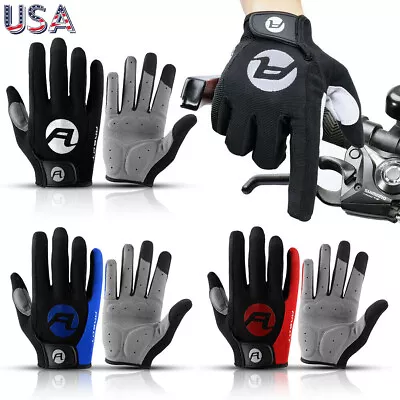 Men Full Finger Work Out Gym Gloves Sport Weight Lifting Exercise Fitness Gloves • $10.69