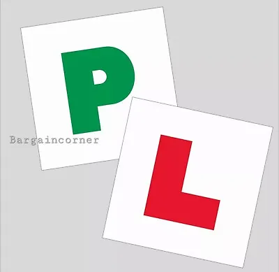 £1.98 • Buy L And P Plates Magnetic Learner Newly Pass Drivers Plates Sick On Magnet Plates