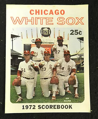1972 CHICAGO WHITE SOX Vs KANSAS CITY PROGRAM SCOREBOOK SUPER CLEAN GOSSAGE • $33