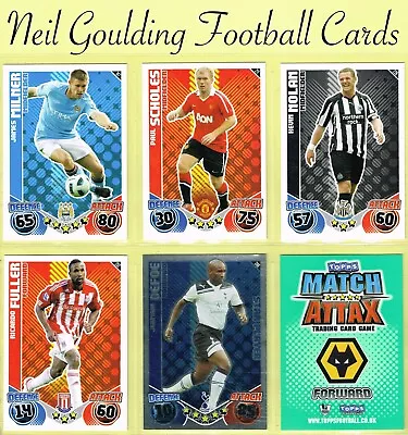 Topps MATCH ATTAX 2010-11 ☆ Premier League ☆ Football Cards #181 To #360 • £0.99