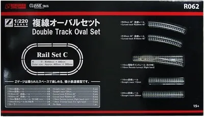 Rokuhan Z Gauge R062 Rail Set-C Double Track Oval Set Classic Train Tracks Toy • $201.82