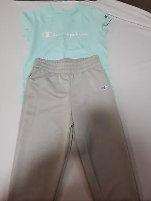 CHAMPION Athleticwear Little Girl's  Joggers Outfit 2-Piece Set 4T • $16