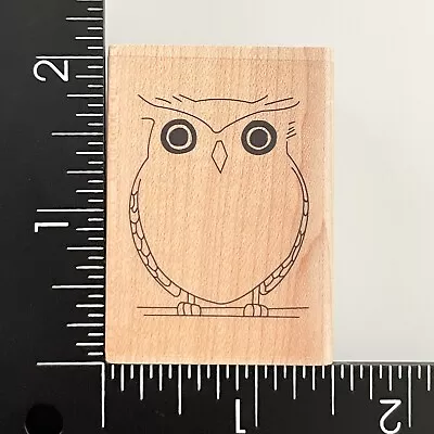 Inkadinkado Owl 97401K Wood Mounted Rubber Stamp • $3.99