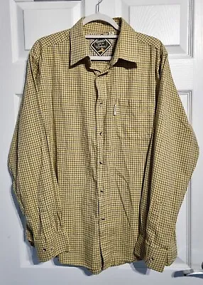 Rydale Poacher Mens Shirt XL Countrywear Yellow Checked Long Sleeved Hunting  • £20