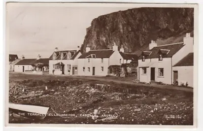 Easdale Postcard Argyllshire Scotland RP Of The Terrace Ellenabeich C. 1940 • £6