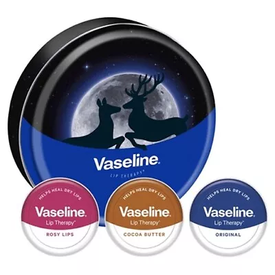 Vaseline Lip Therapy Selection 3-Piece Christmas Limited Edition Gift Set • £14.99