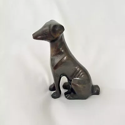 Brass Art Deco Style Greyhound/Whippet Figurine 4 Inches Tall • $15