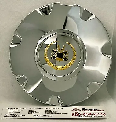 Vogue Wheel Center Cap Part # 99-03157 Vkg Chrome With Gold Logo / Free Shipping • $15.95