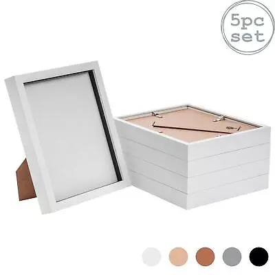 £23.99 • Buy 5x 3D Box Photo Frames Standing Hanging Craft Shadow Frame 8 X 10  White
