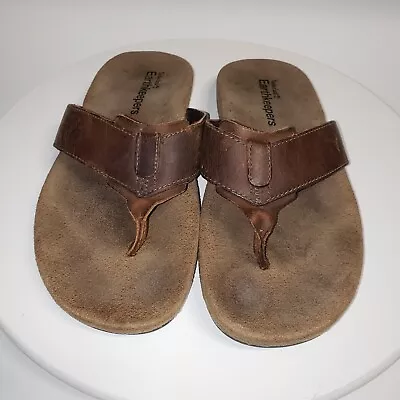 Timberland Mens  Size 9 Earthkeeper Leather Flip-Flop Sandals Thong Comfort • $23.94