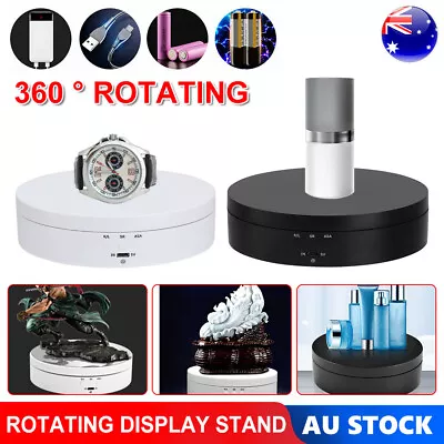 360° Rotating Display Stand Electric Turntable Jewelrys Photography Show Decor • $18.45