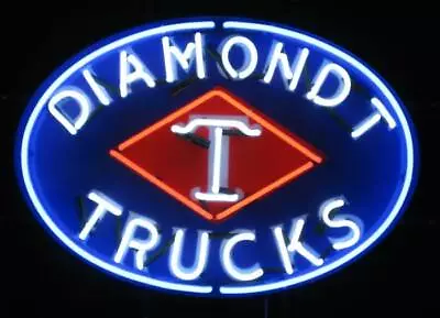 Diamond T Trucks 19 X15  Neon Lamp Light Sign With Dimmer • $189.99