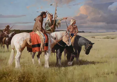 Z S Liang IN QUEST OF THE CREE Plains Indians Giclee Canvas #45/45 • $446.25