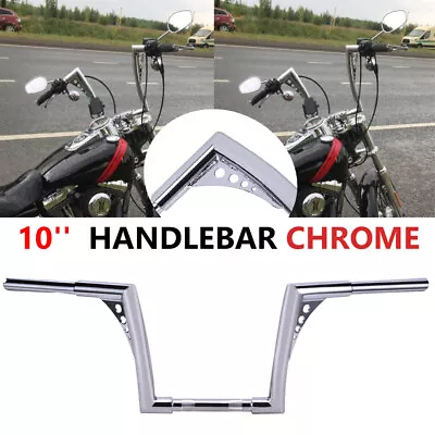 10  FAT APE HANGER BARS 1 1/4  For HARLEY DYNA KAWASAKI YAMAHA HANDLEBARS CUSTOM • $88.31